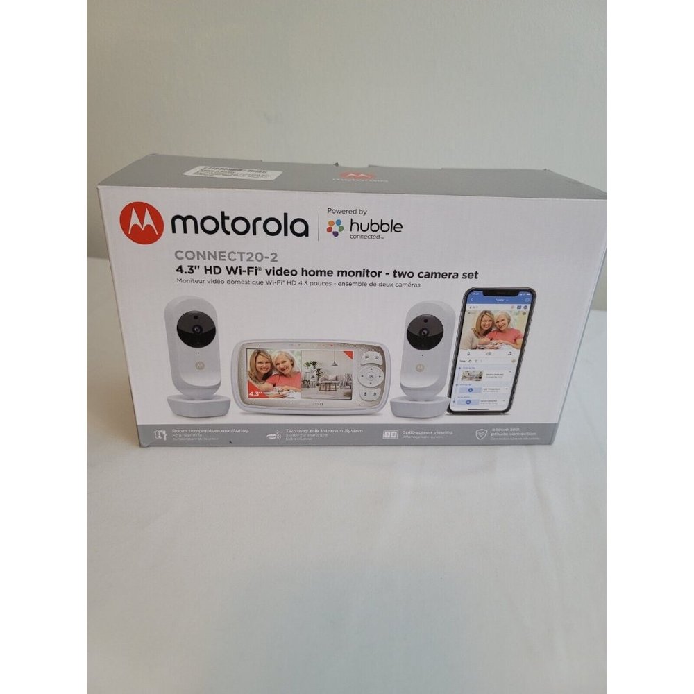 Motorola 4.3 WiFi Video Home Monitor Two Camera‎ Set